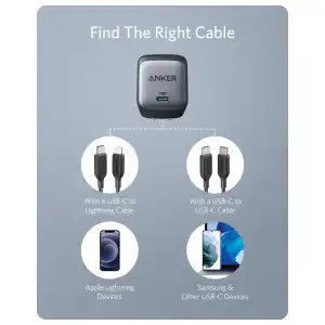 Cargador Celular Anker 715 Nano II 65W USB-C GaN II con PPS, PIQ 3.0 y Enchufe Plegable miniatura 7